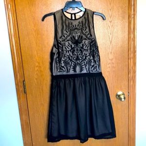 Black and Cream Dress